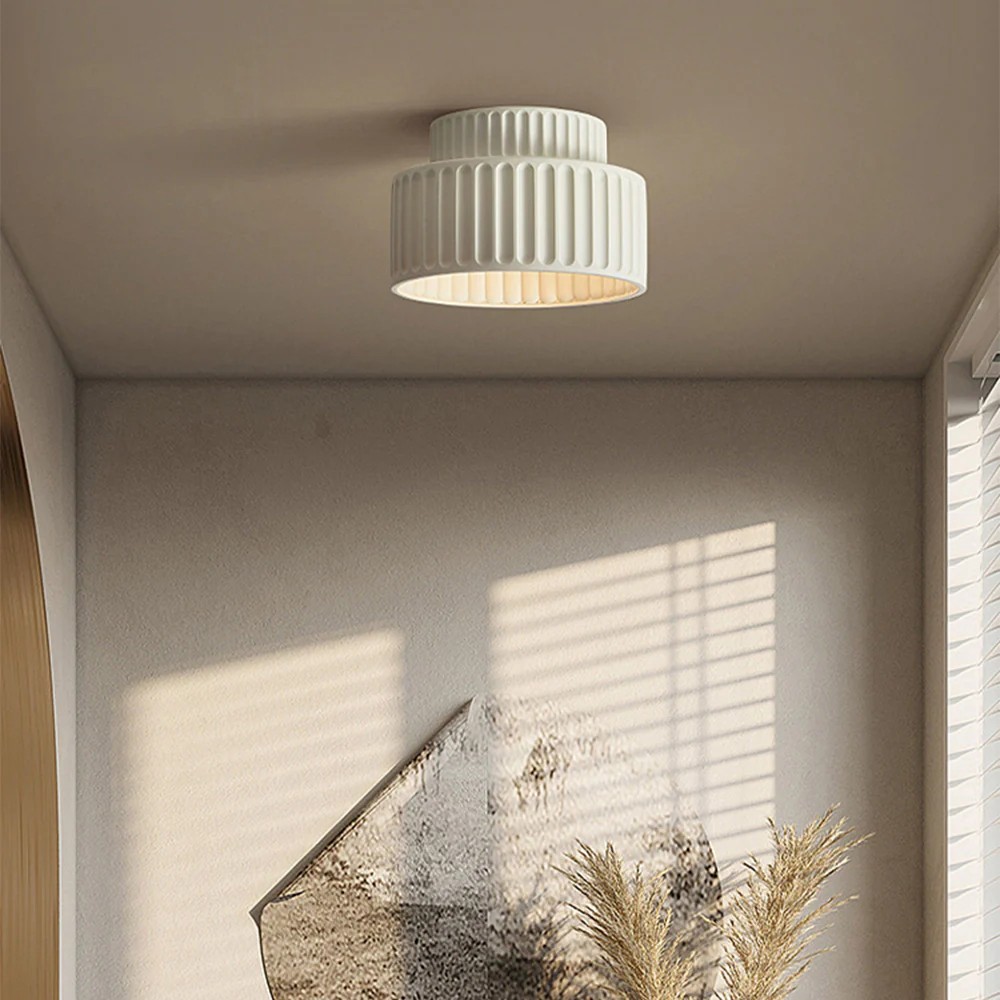 Modern Solid Color Recessed Resin Ceiling Lamp S177