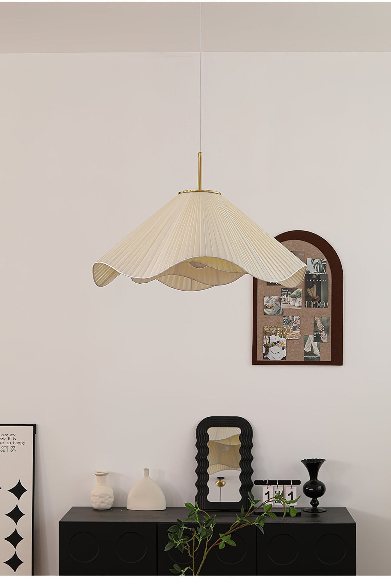 Nordic Cream Style Floral Pendant Lamp M458