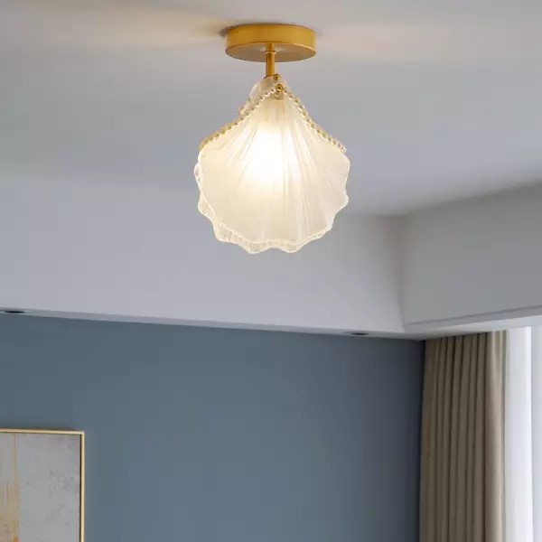 Modern Shell Glass Living Room Lamp S88