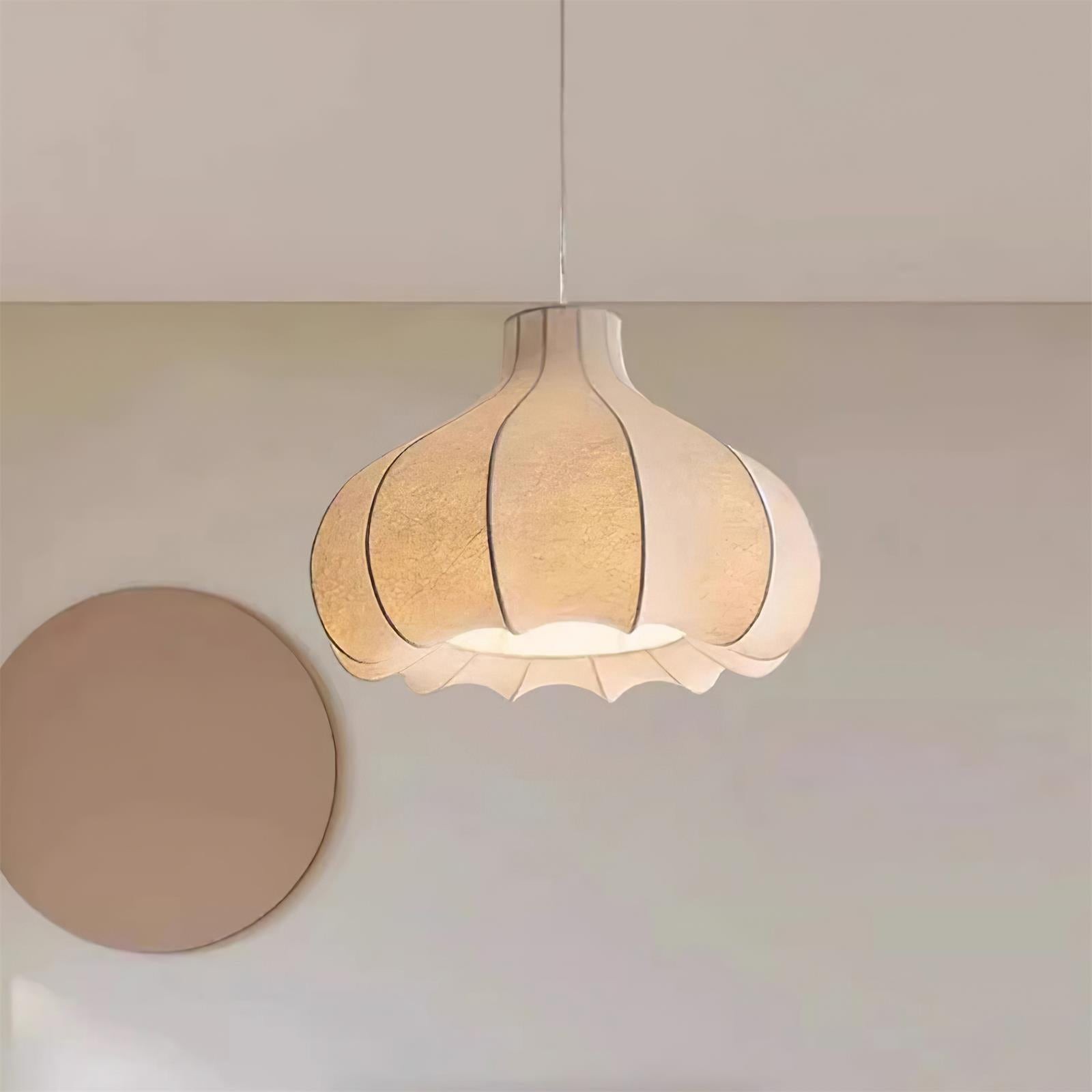Onion Bubble Silk Pendant Lamp M434