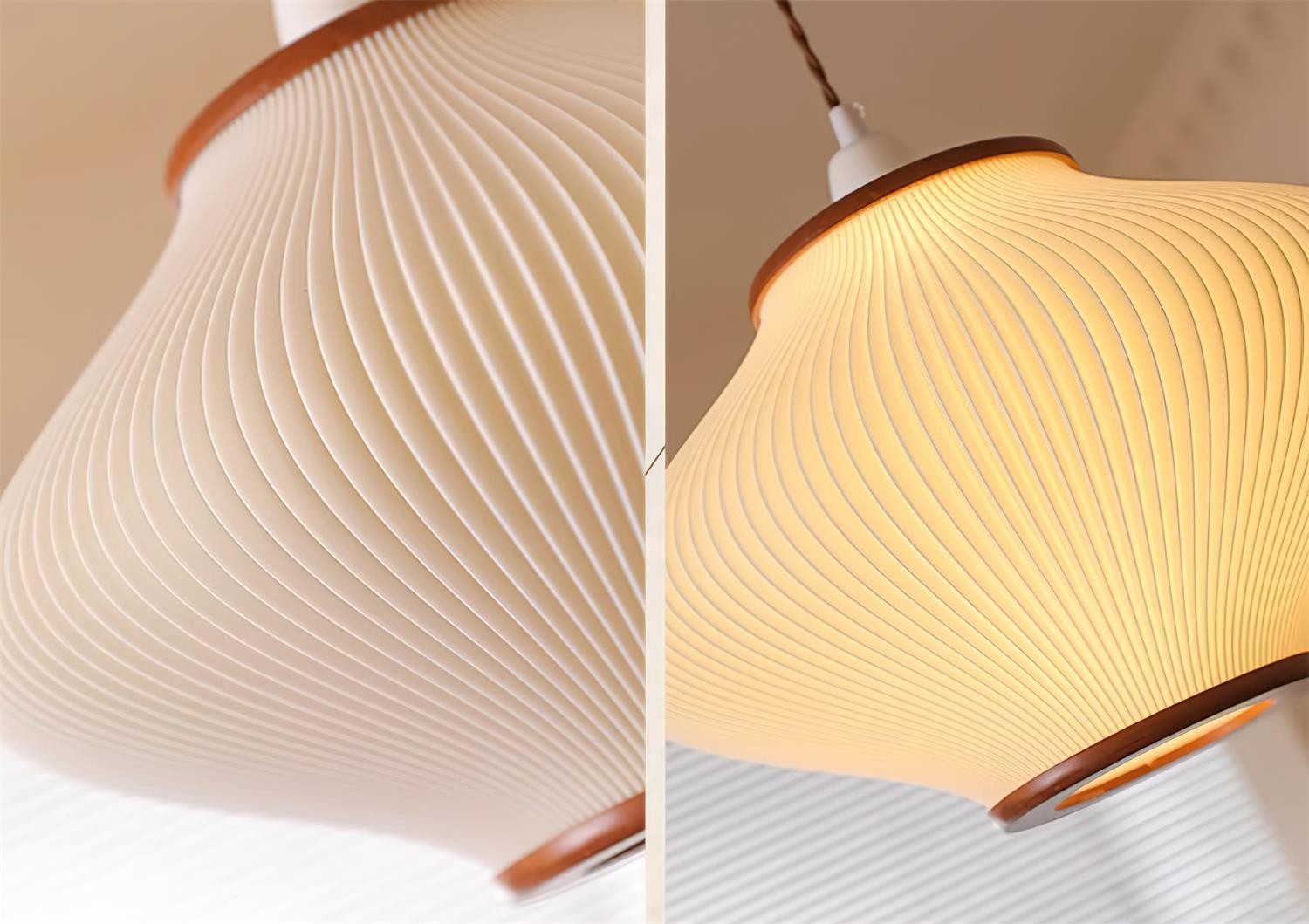 French Style Pine Bell Pendant Lamp M259