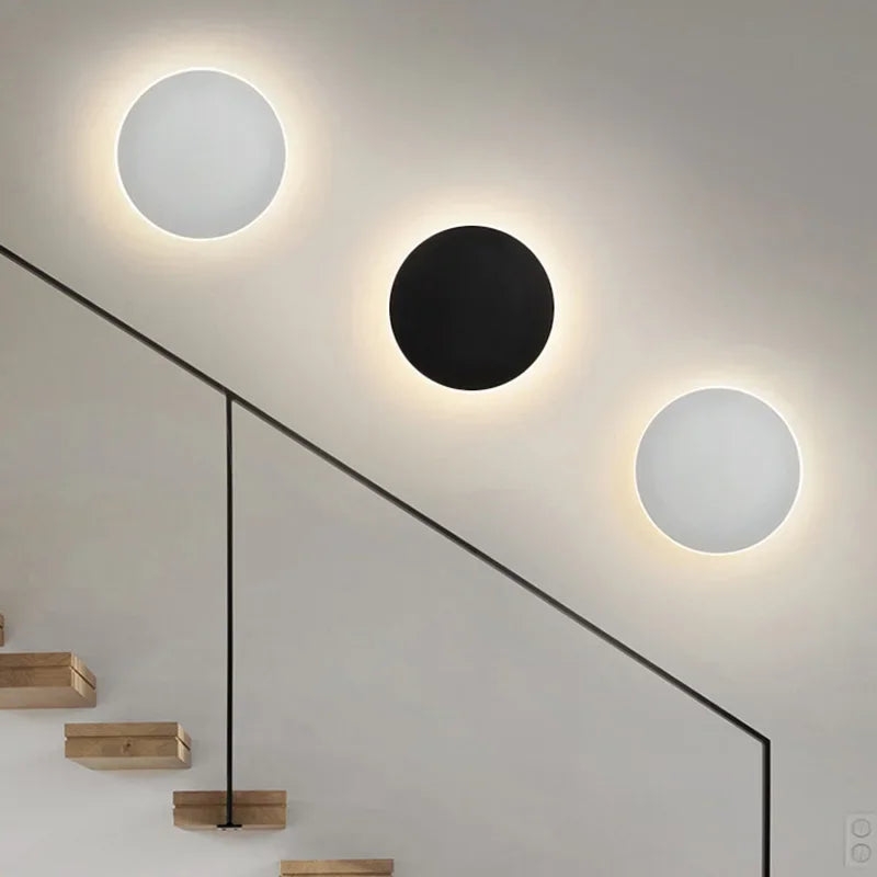 Modern Nordic Round Aluminum Minimalist LED Wall Light T1991