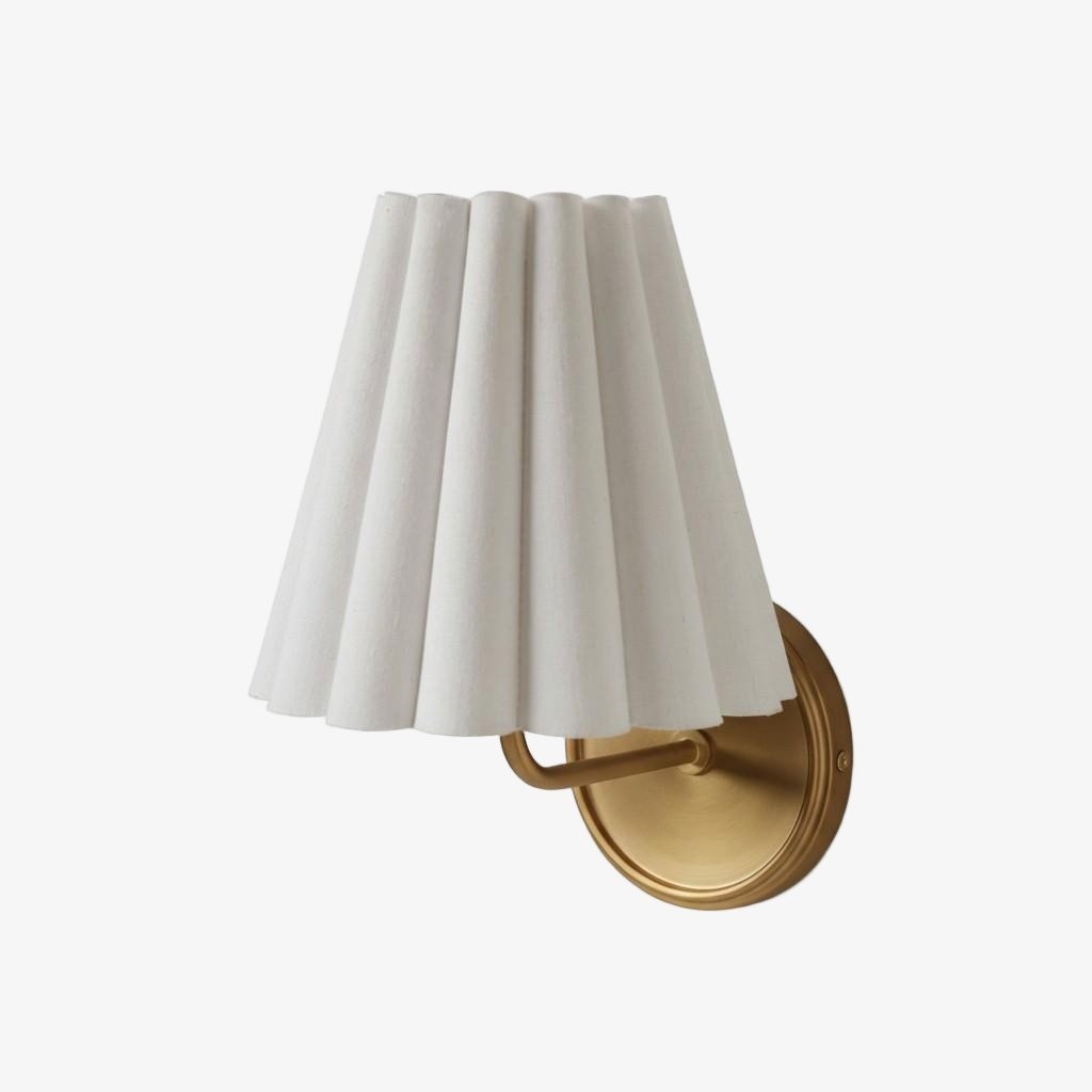 Ruffmeto Modern Pleated Wall Lamp - Elegant Accent Light for Hallways T474