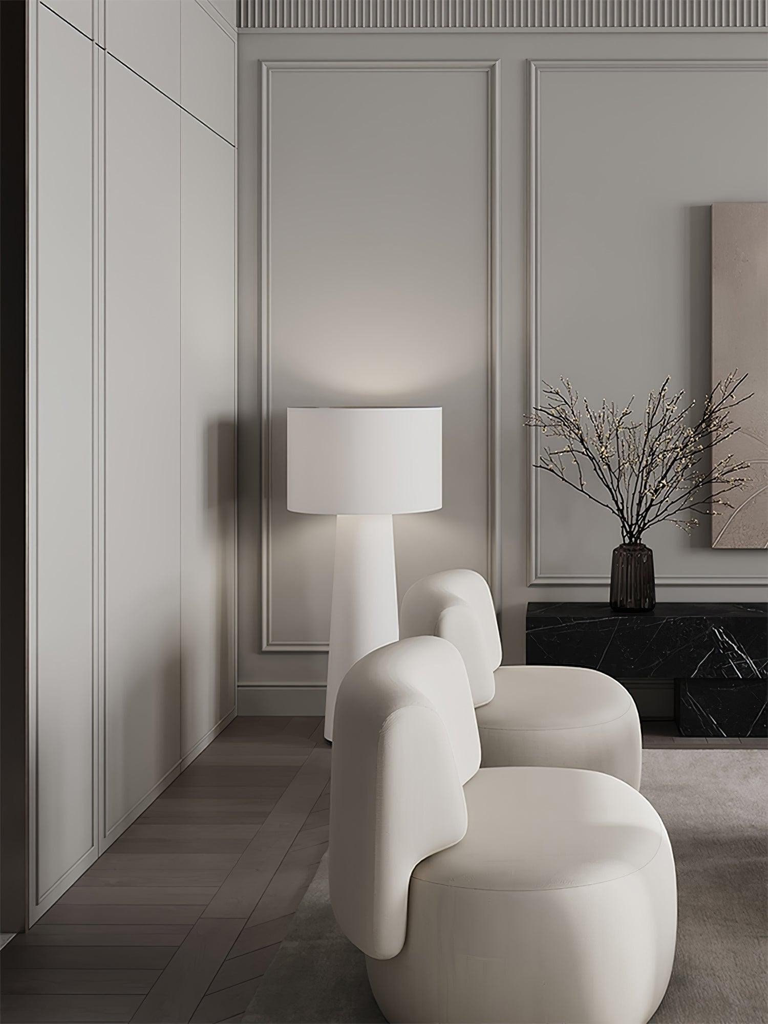 Column Fabric Floor Lamp Suitable For Living Room M561