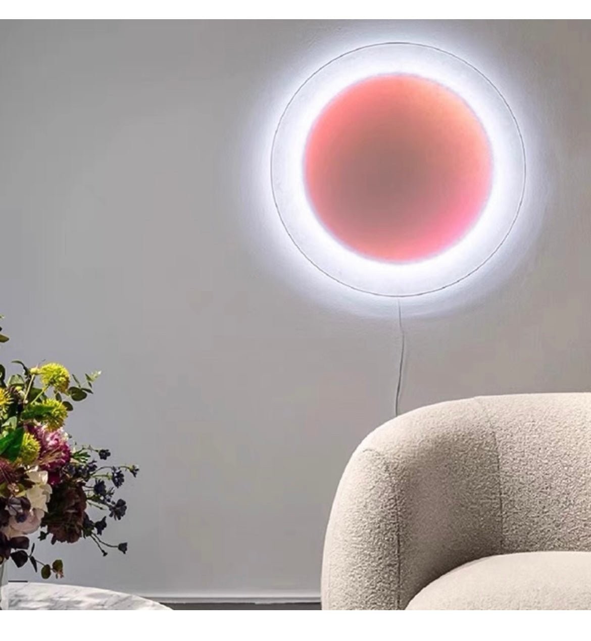 Modern Simple Plug-In Round Wall Lamp G54