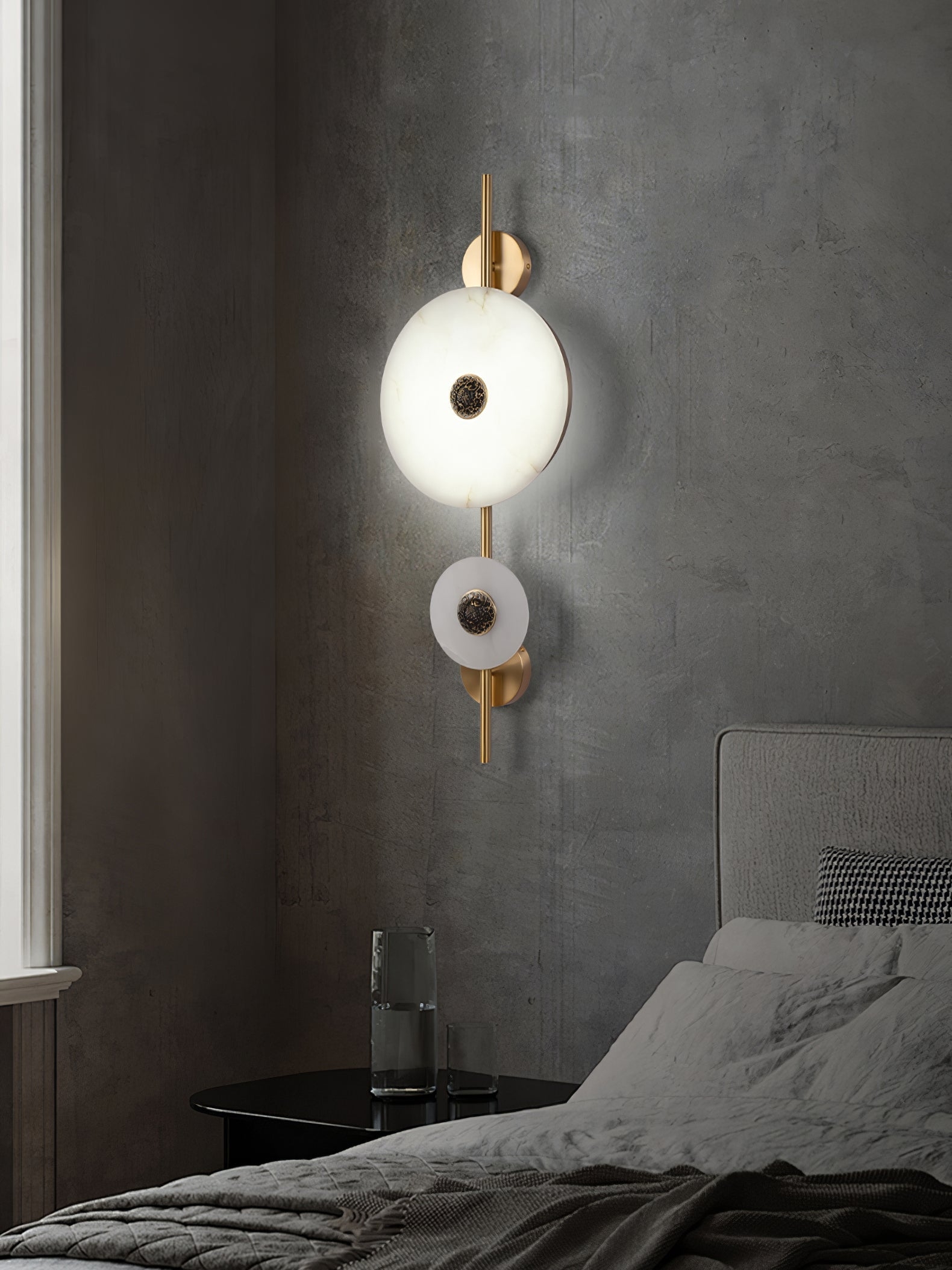 Alabaster Eclipse Wall Light T1616