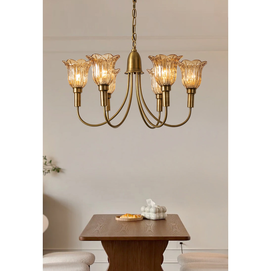 Columbia Brass Chandelier T1729