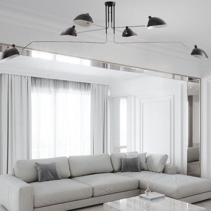 Arclume Arc Ceiling Lamp - Mid Century Multi Arm Light for Living Room