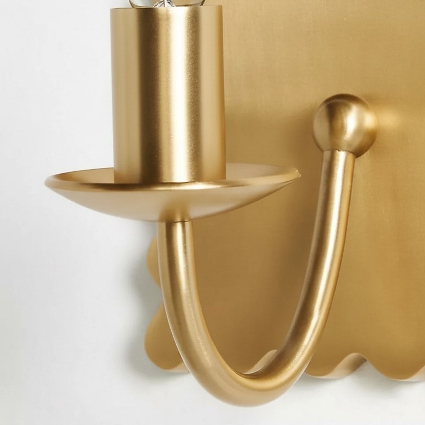 Modo Decorative Wall Light - Modern Wavy Metal Wall Sconce for Bedrooms and Hallways T709