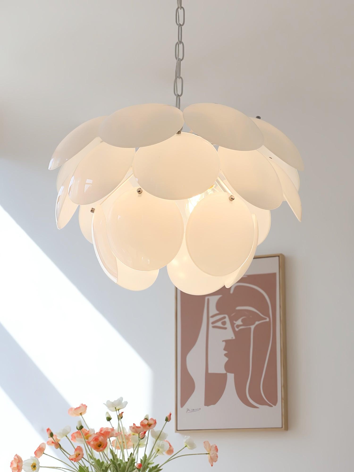 Luxury Fashion Luminous Petal Glass Chandelier M538
