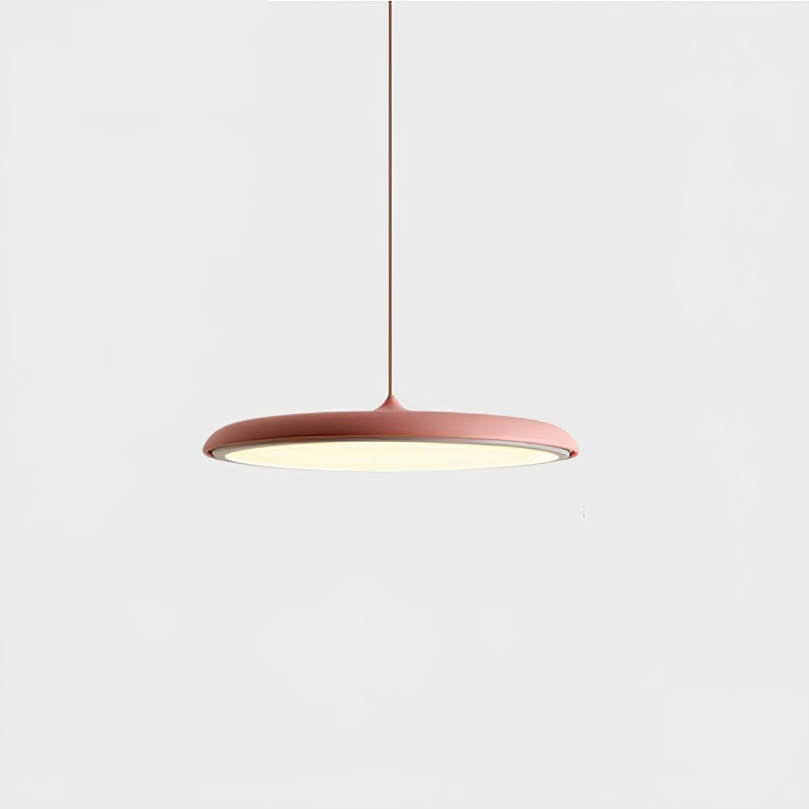 Modern Metal Saucer Pendant Light – Slim Design with LED Lighting M45