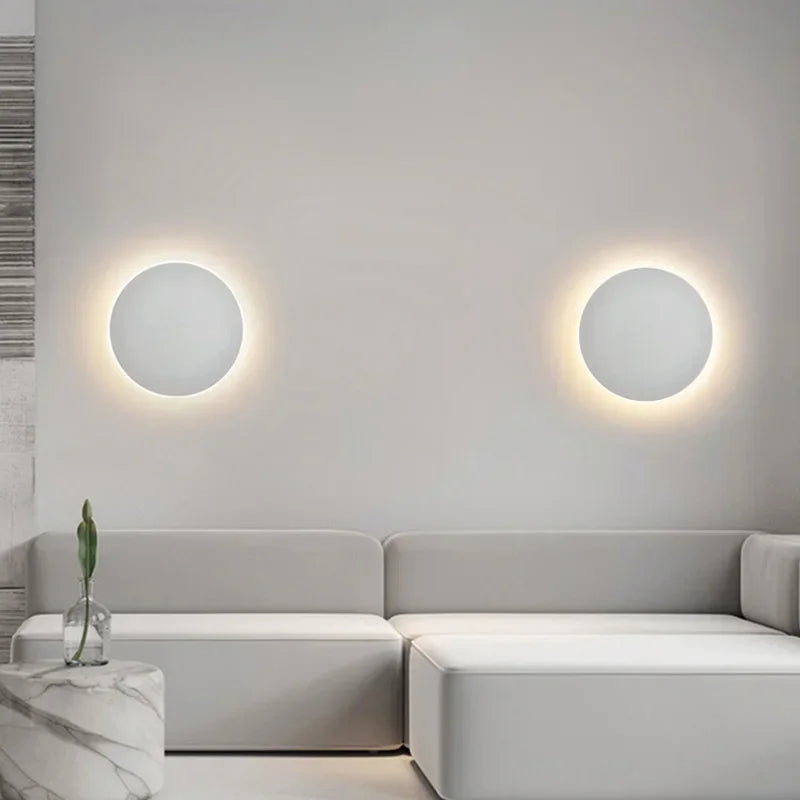Modern Nordic Round Aluminum Minimalist LED Wall Light T1991