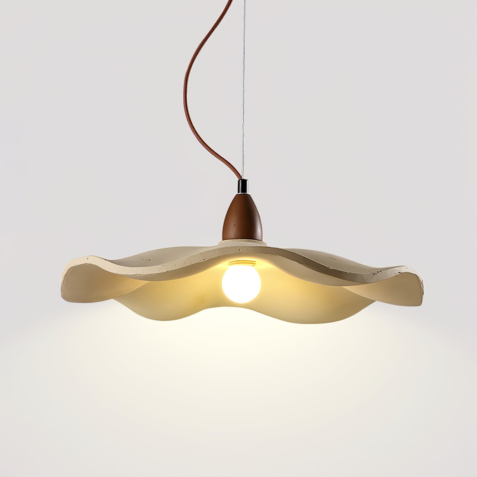 Japanese Wabi-Sabi Style Cement Wave Pendant Lamp M565