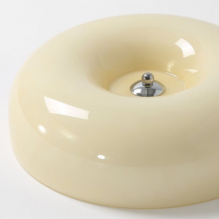 Bauhaus Cream Pudding Glass Ceiling Lamp S193