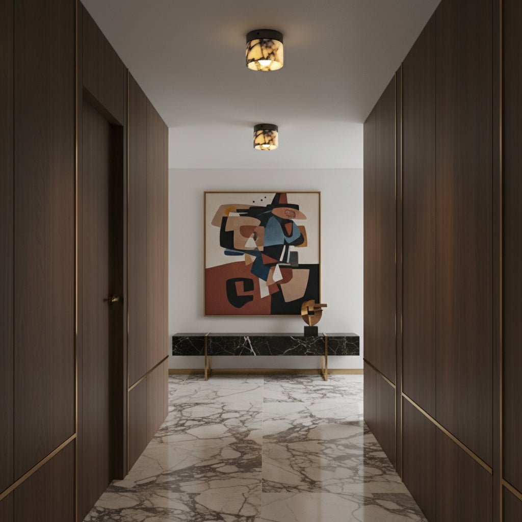 Marble Round Ceiling Lamp T1851