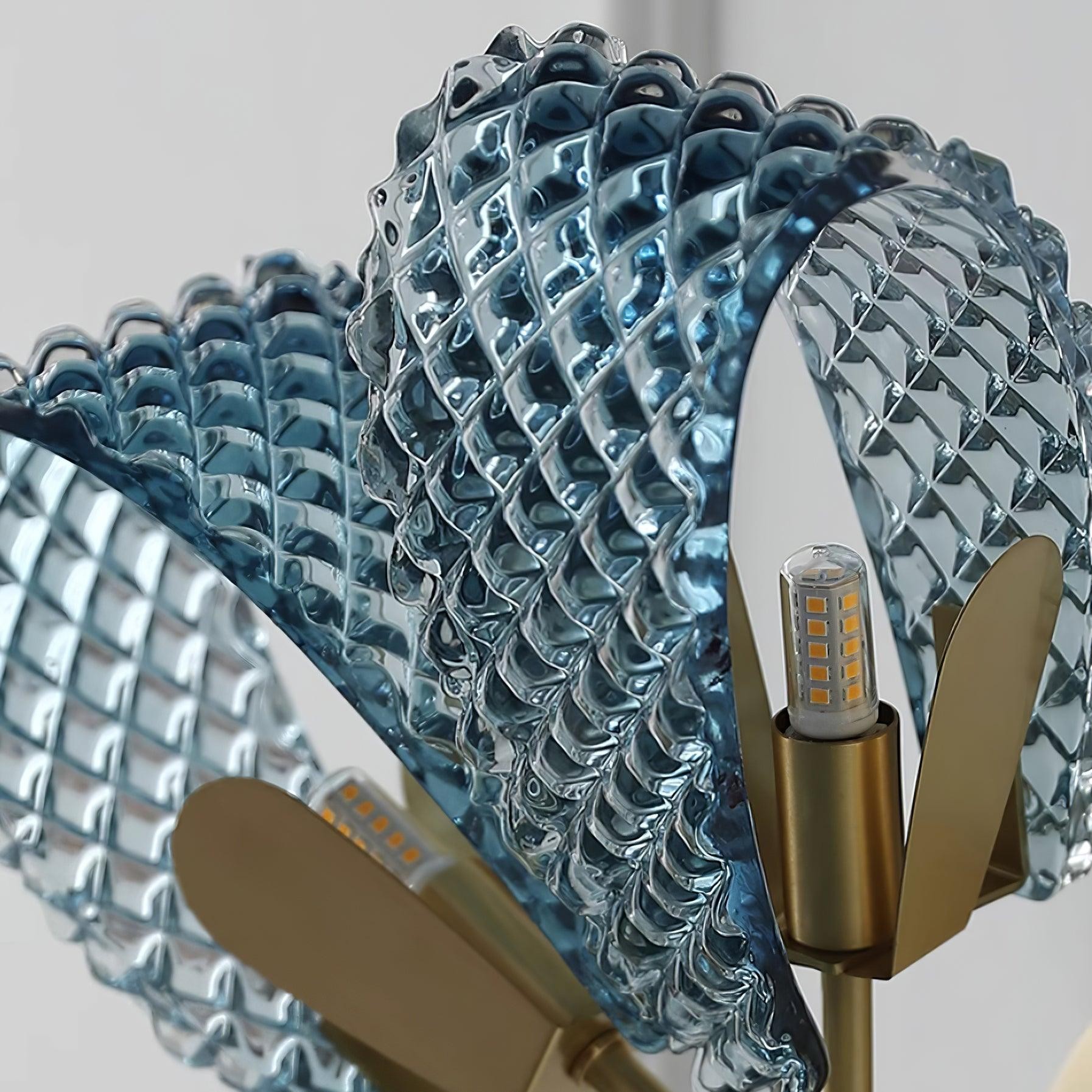 Creative Light Luxury Blue Ribbon Wall Lamp M182