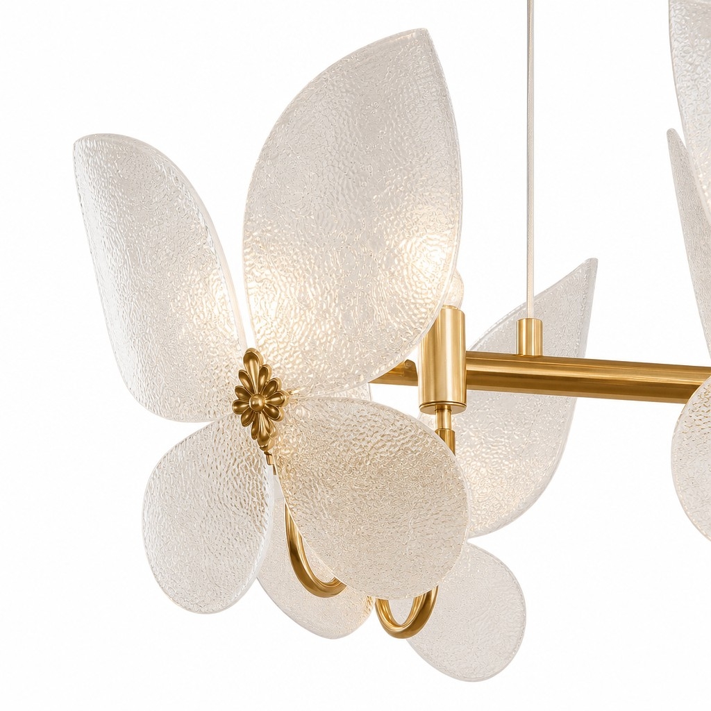 Lucenda Artistic Butterfly Chandelier - French Retro Statement Chandelier for Kitchen Island T2224