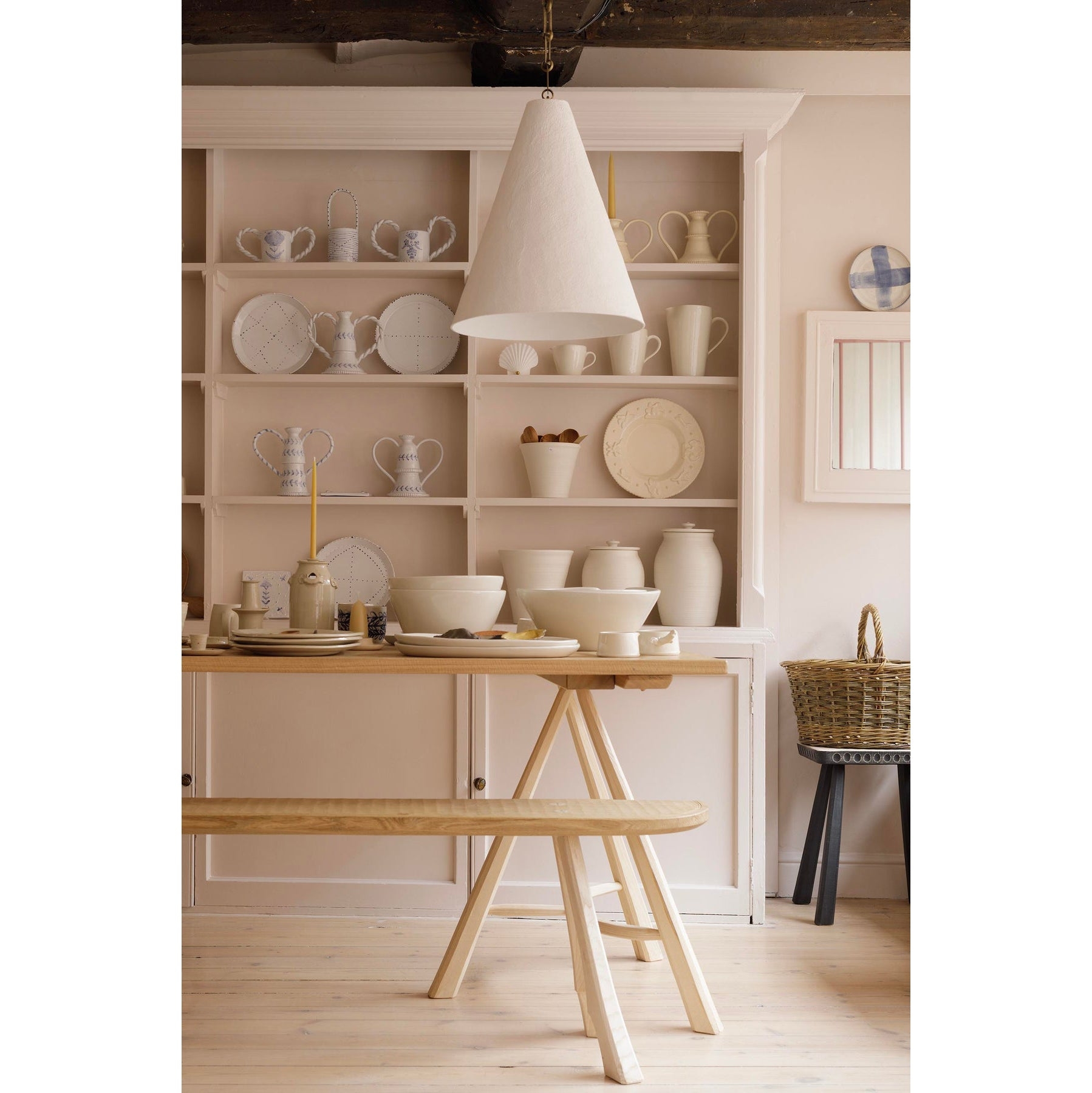 White Plaster Pendant Lamp T1865