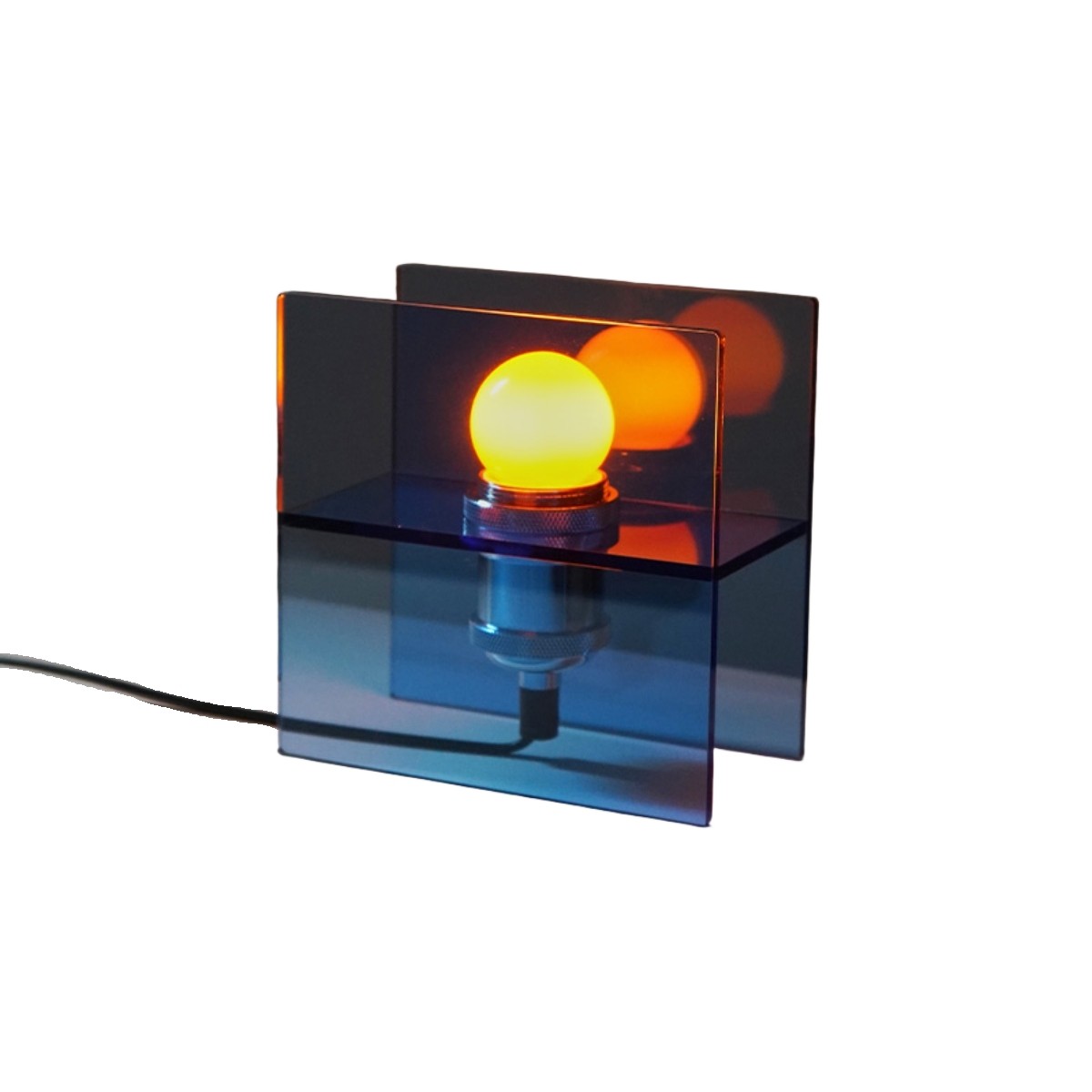 Afterglow Sunset Ocean Horizon Table Lamp - Modern Acrylic for Bedroom and Living Room S258