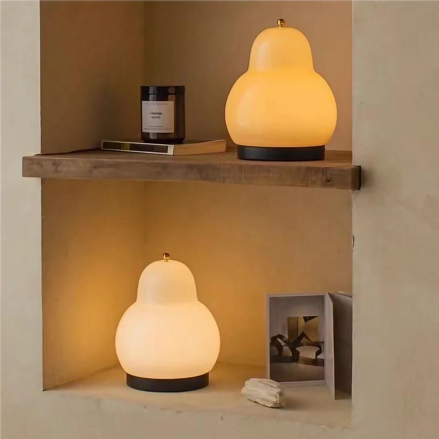 Rechargeable Pear Table Lamp LED Night Light