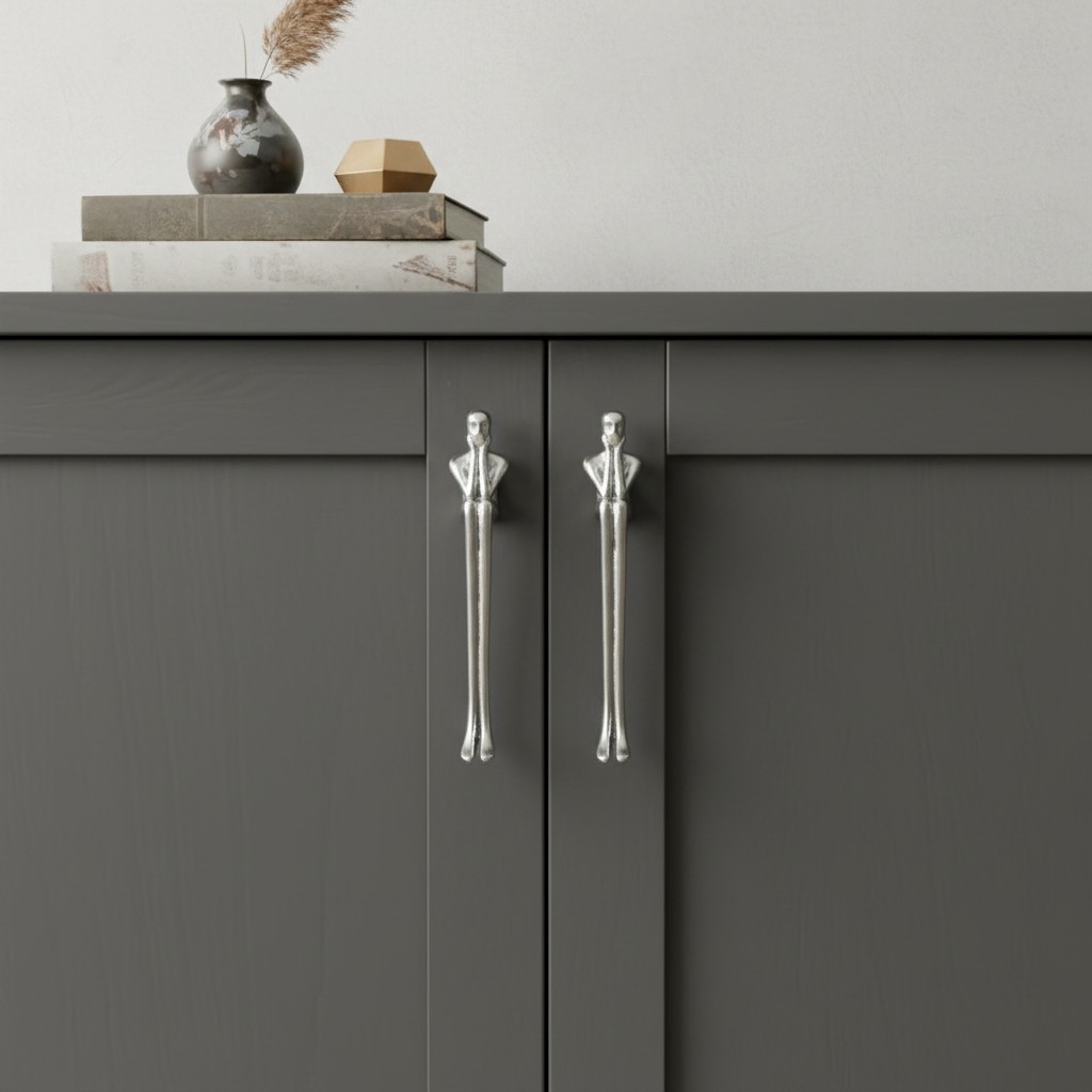 Verlitho Sculptural Metal Handle – Contemporary Drawer Pull Decor T1188