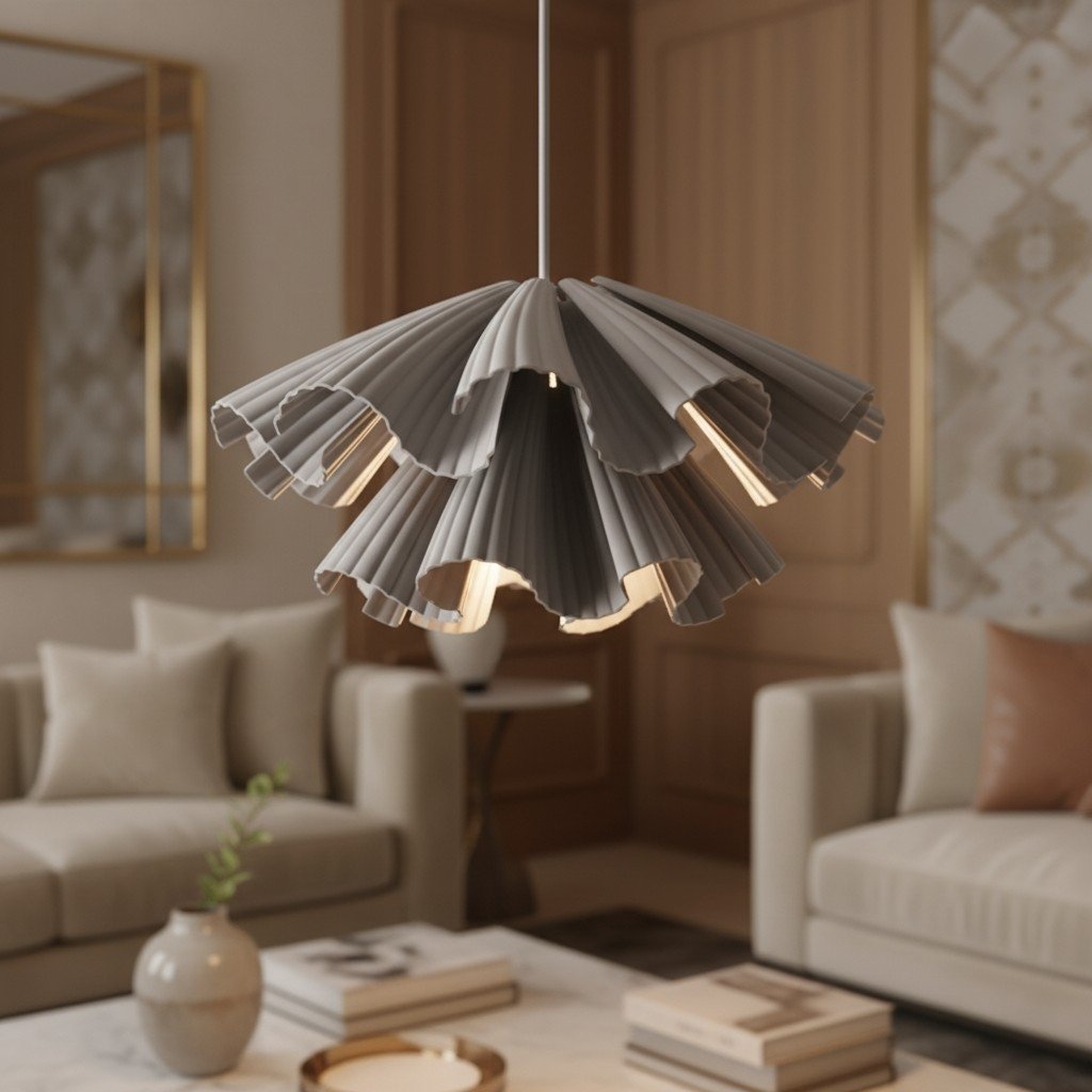 Elora Plastic Pendant Lamp - Lightweight Modern Design for Bedrooms or Living Rooms T801