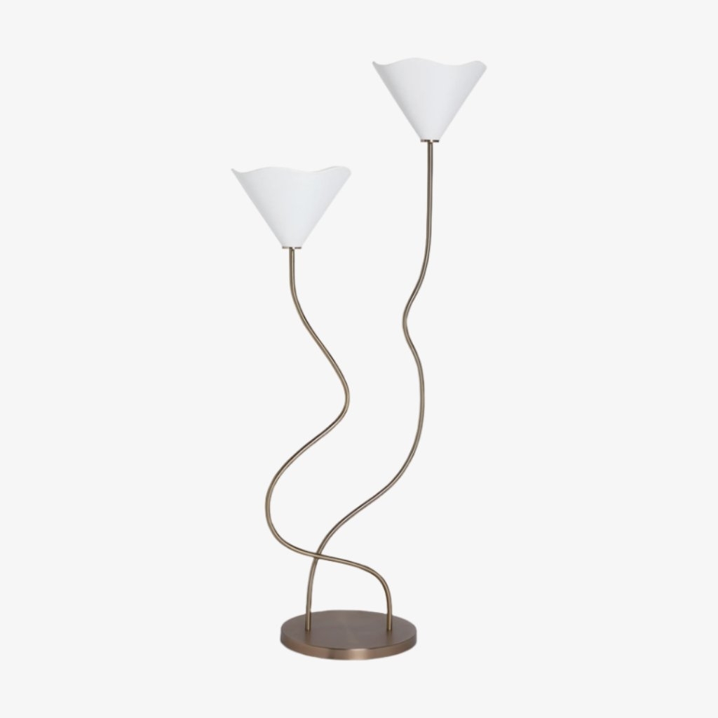 Kysara Floor Lamp - Dual-Stem Floral Design are Suitable for Placement in the Living Room or Bedroom or Study T703