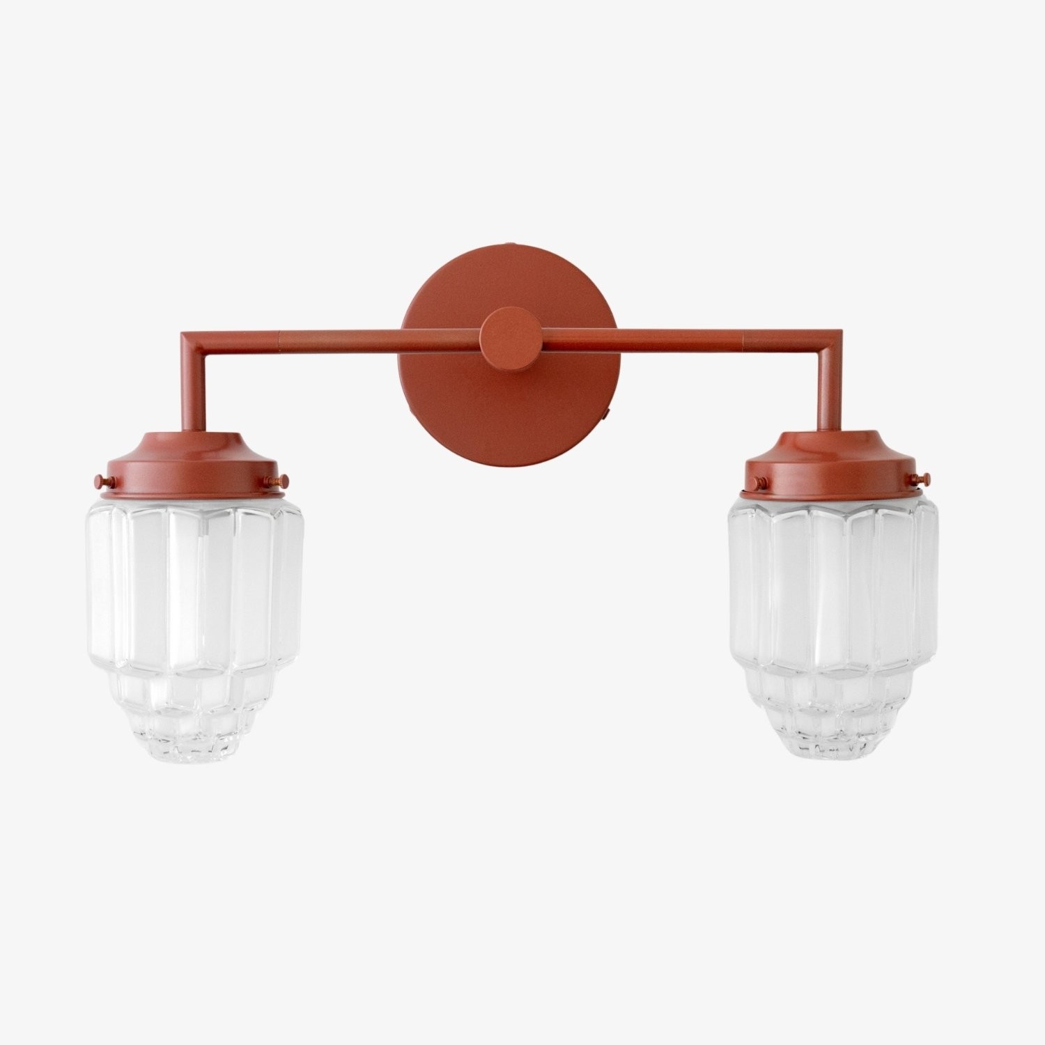 Tierlux Glass Art Deco Vanity Light - Colorful Skyscraper Globe Wall Fixture T293