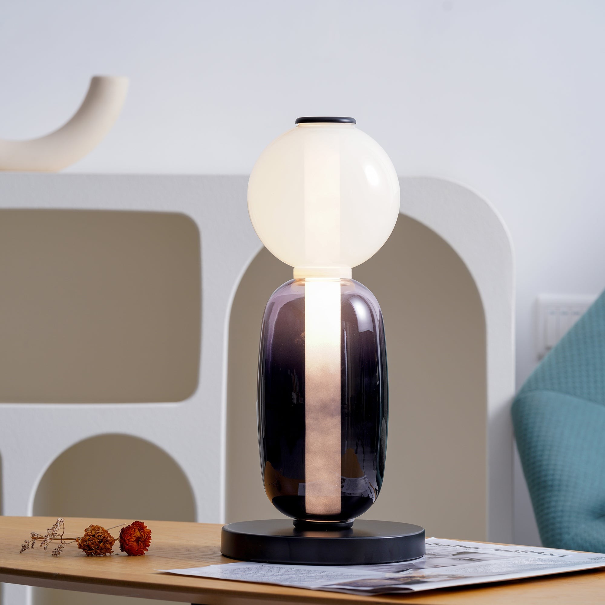 Nordic Minimalist Creative Luxury Gourd Glass Table Lamp M382