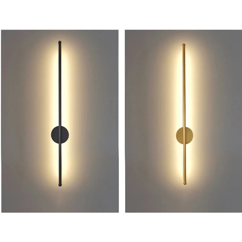 Modern Black Aluminum Wall Light T2074