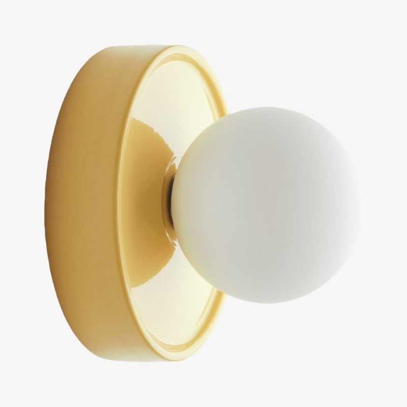 Solna Round Wall Lamp - Modern Glass and Ceramic for Bedroom T745
