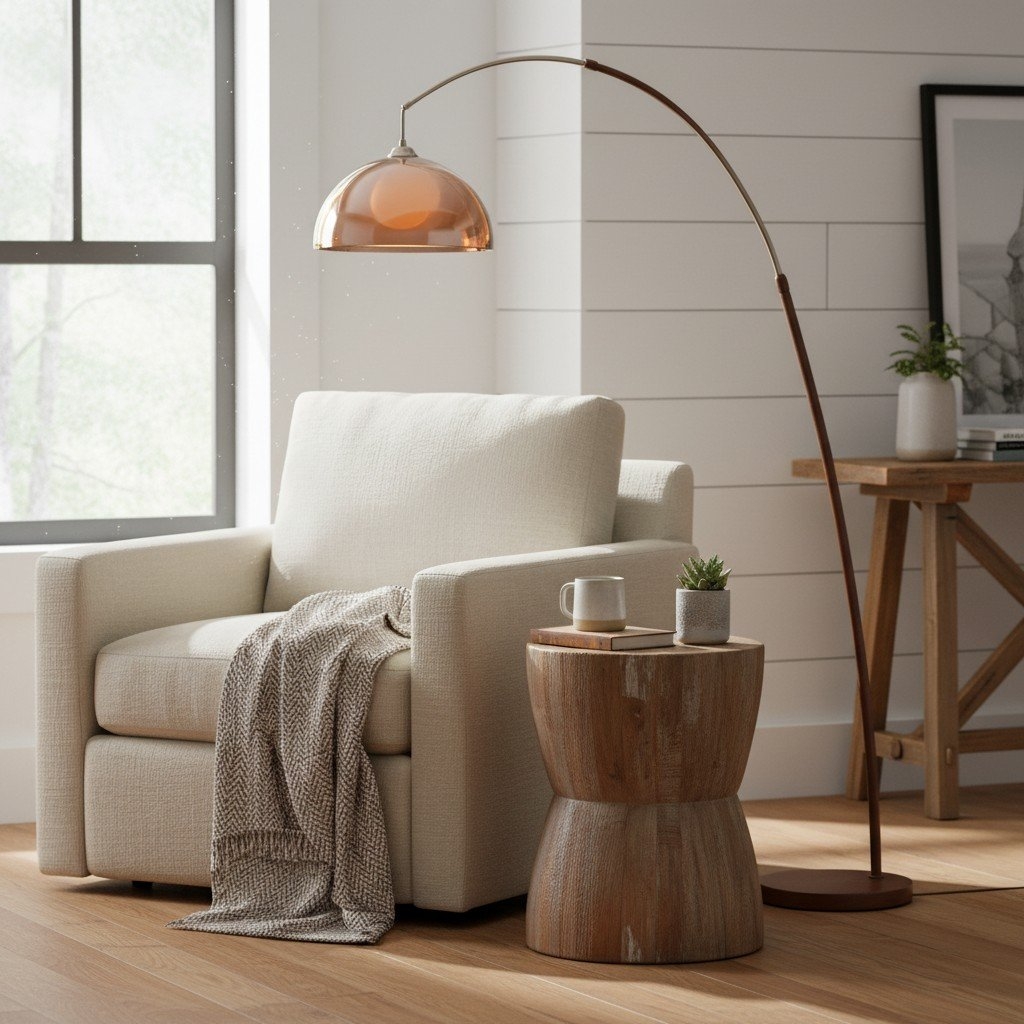 Afterglow Sunset Modern Floor Lamp Clean Lines - Bedroom Living Room T579