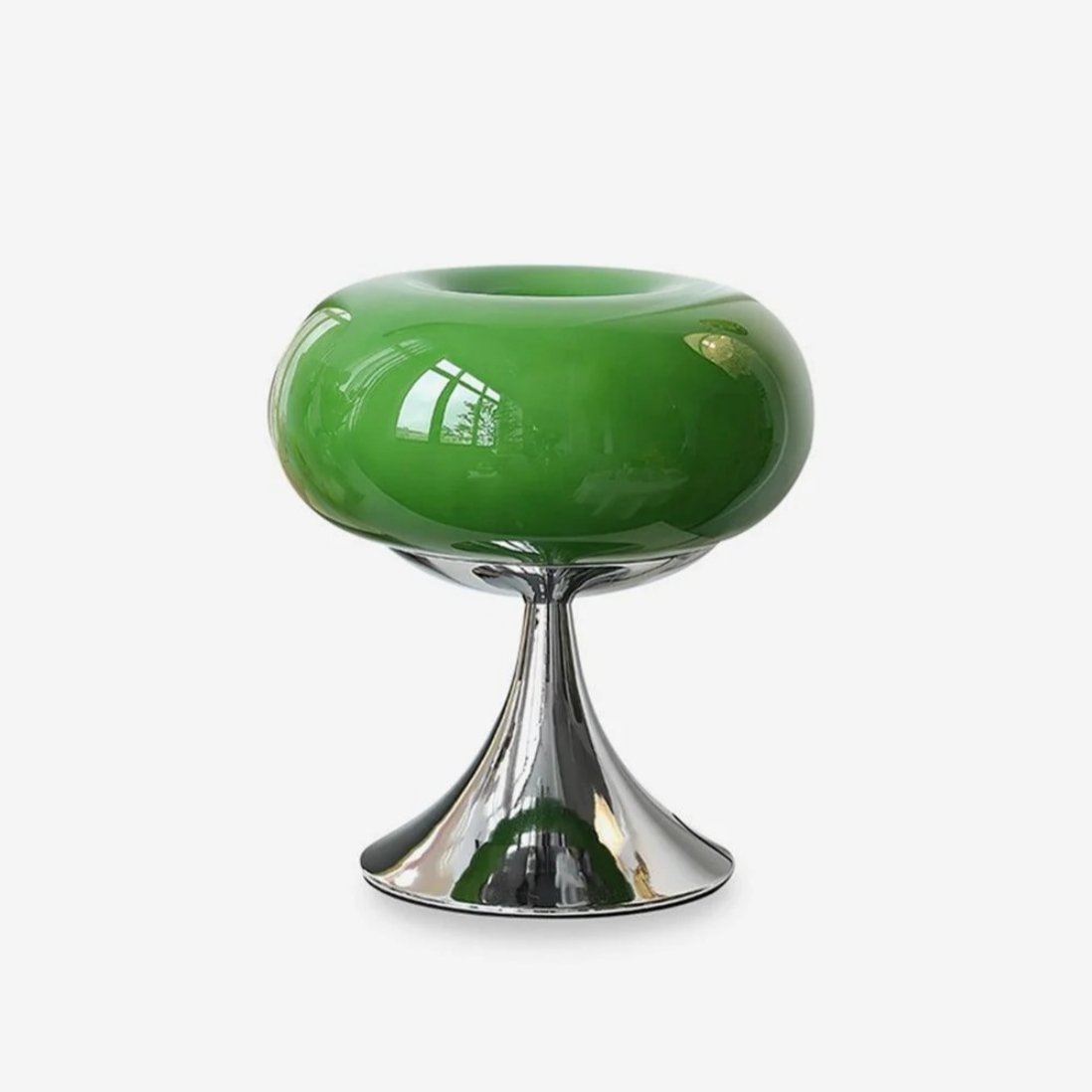 Lollora Decorative Table Lamp - Sculptural Glass Accent Light for Bedroom or Living Room T534
