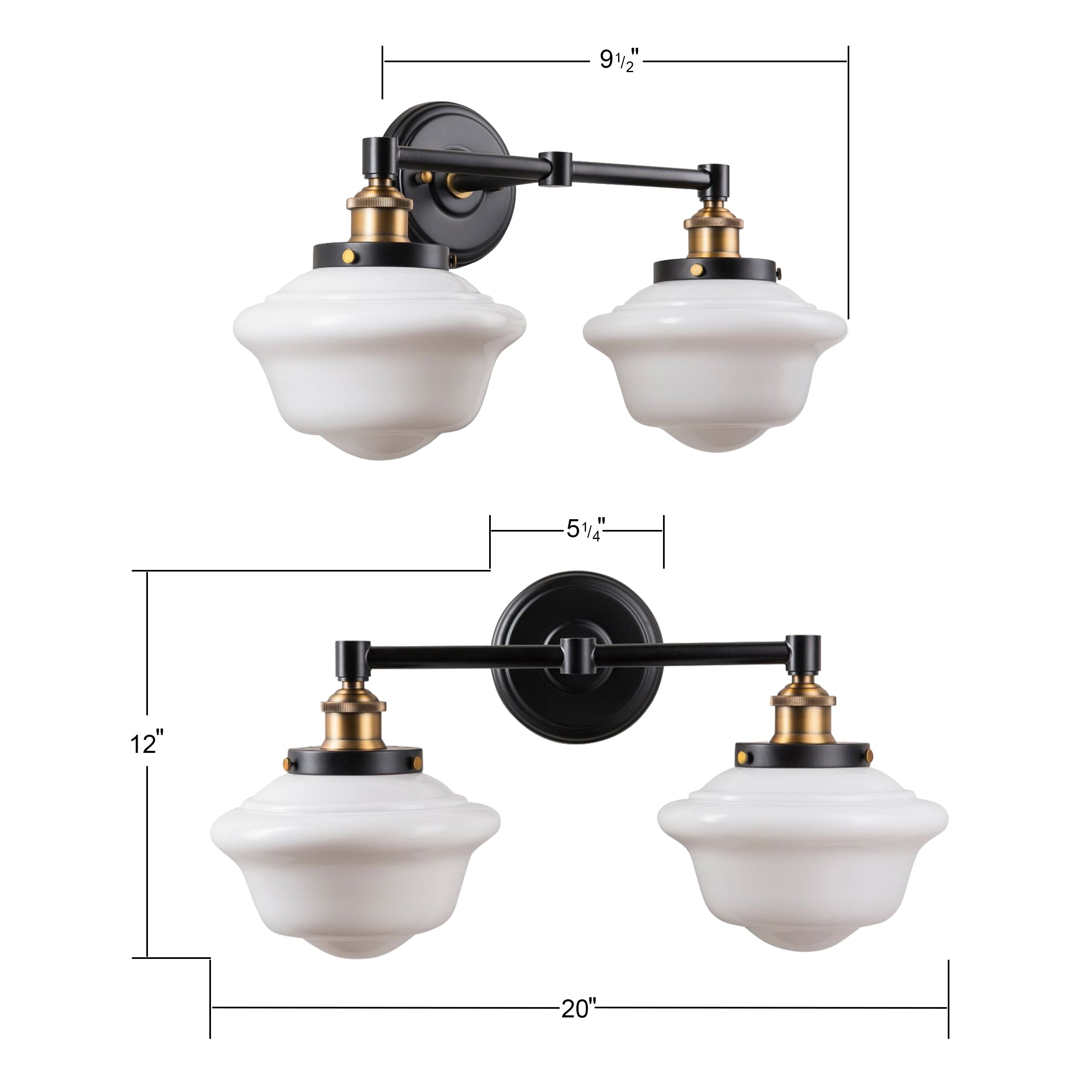 Lavagna Industrial Bathroom Vanity Light T130