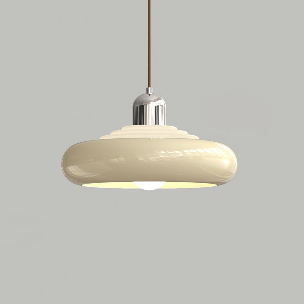 Multi-tiered Round Tower Cream Color Pendant Lamp M385