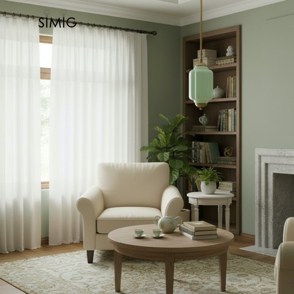 Eloise Vintage Glass Pendant Light - Elegant Pendant Lamp for Living Room G23