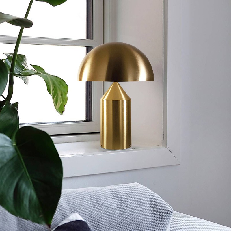 HaloVell Table Lamp Sculptural Dome - Modern Bedroom Lighting