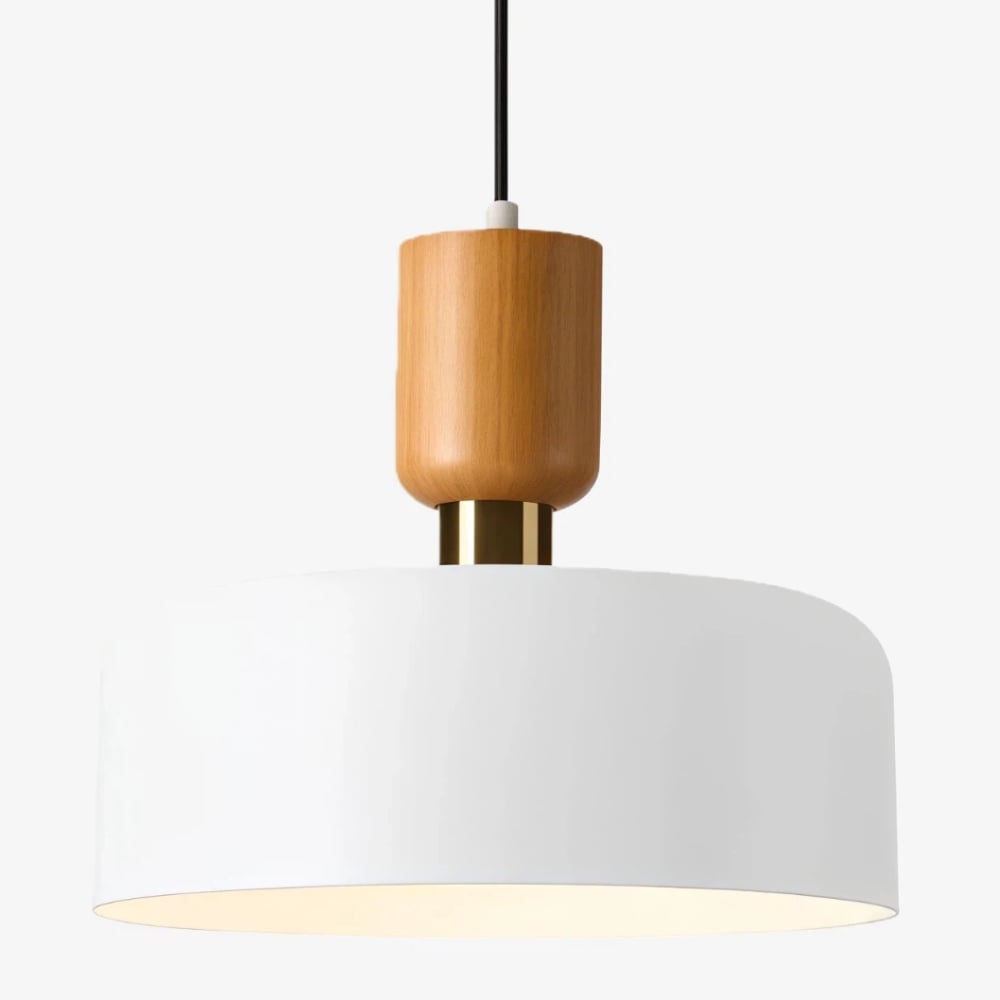 Orbulis Natural Wood Grain Pendant Light – Modern Minimalist Circular Light T594