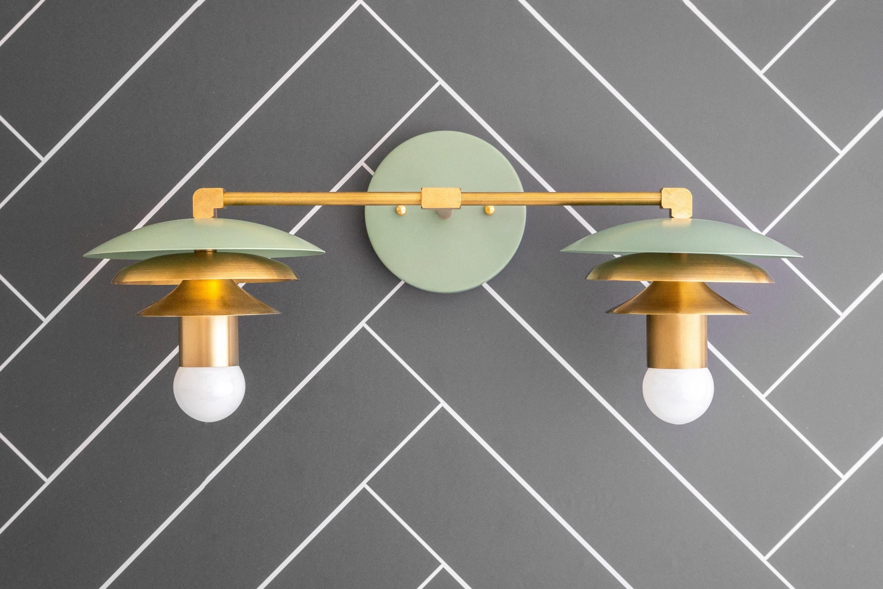 Artivo Layered Brass Vanity Light - Modern Sleek Style Home Bath Accent T361