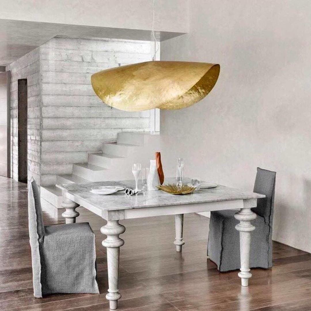 Hammered Brass Suspension Light T114