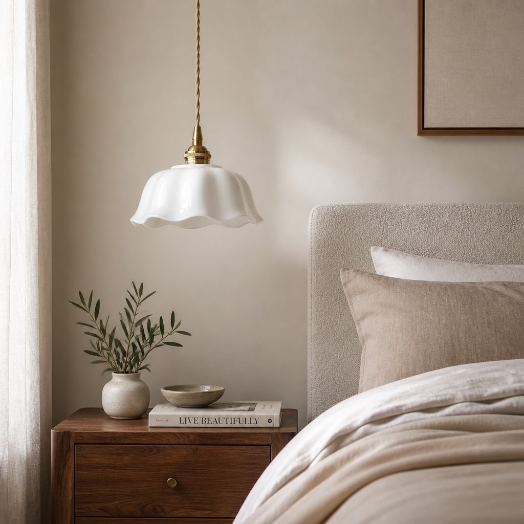 Cienax Mid-Century Flower Ceramic Ceiling and Pendant Light - Suitable for Kitchen and Living Room T2247