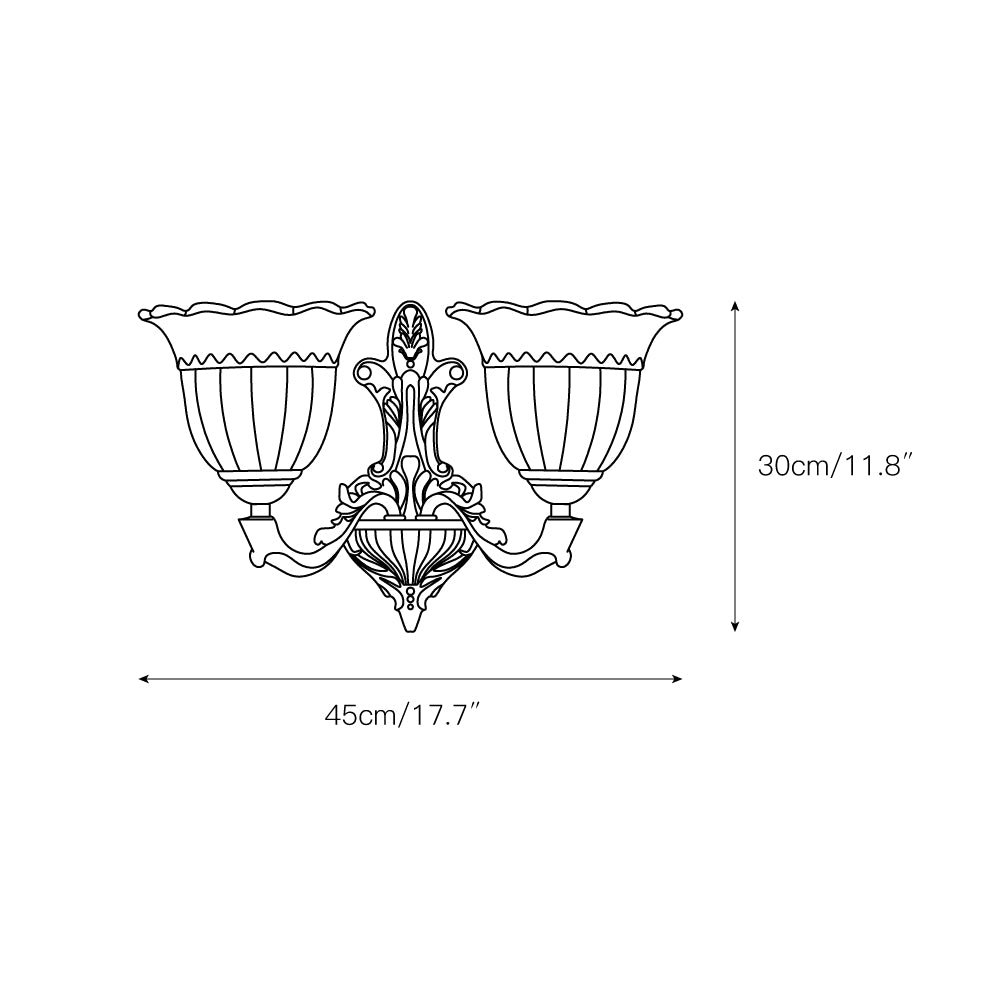 Bloom Flower Brass Sconce T1855