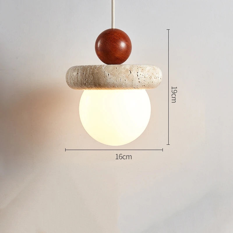 Cream Travertine Pendant Chandelier T2150