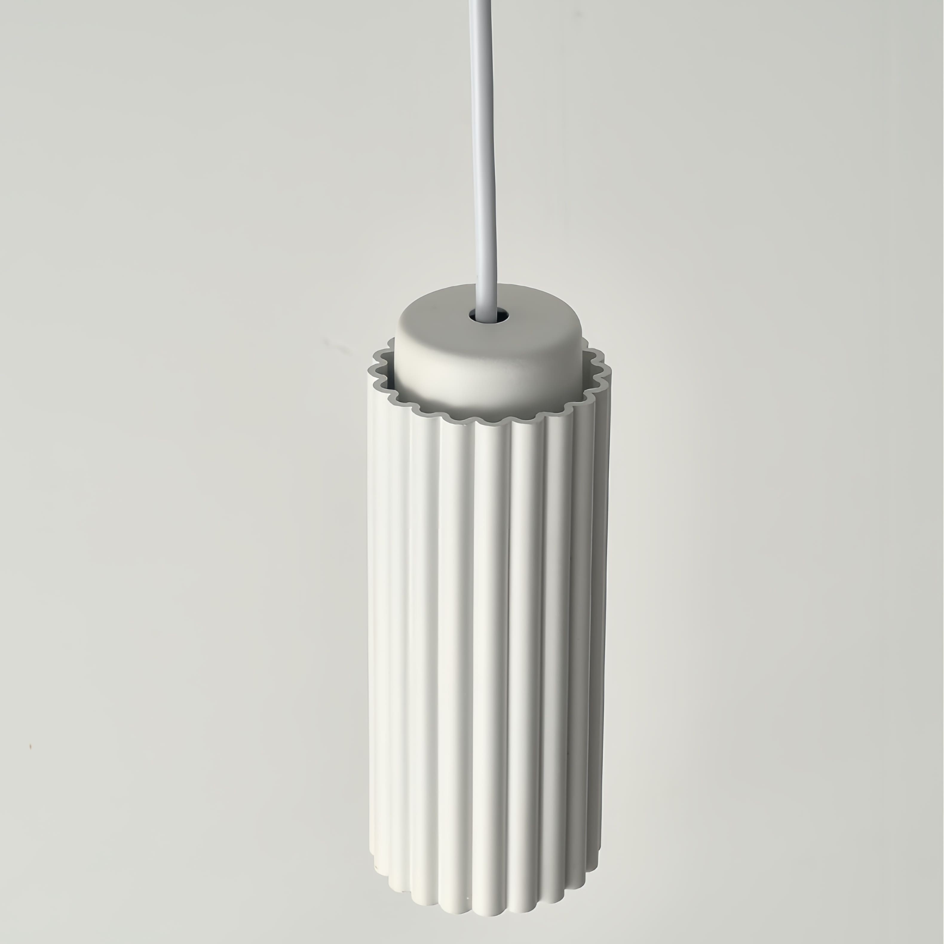 Nordic Cylinder Pendant Light – Textured Minimalist Ambient Lighting S238