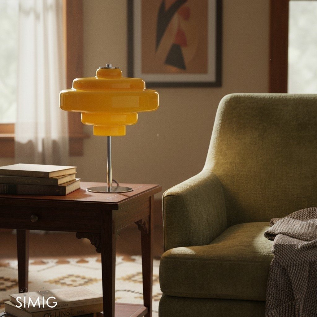 Koloro Multi-Layer Table Lamp - Vintage Glass and Metal for Living Room T276
