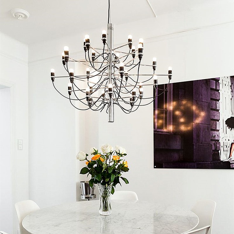 Tendrila Multi-Light Chandelier - Industrial Style Pendant Light for Dining Room