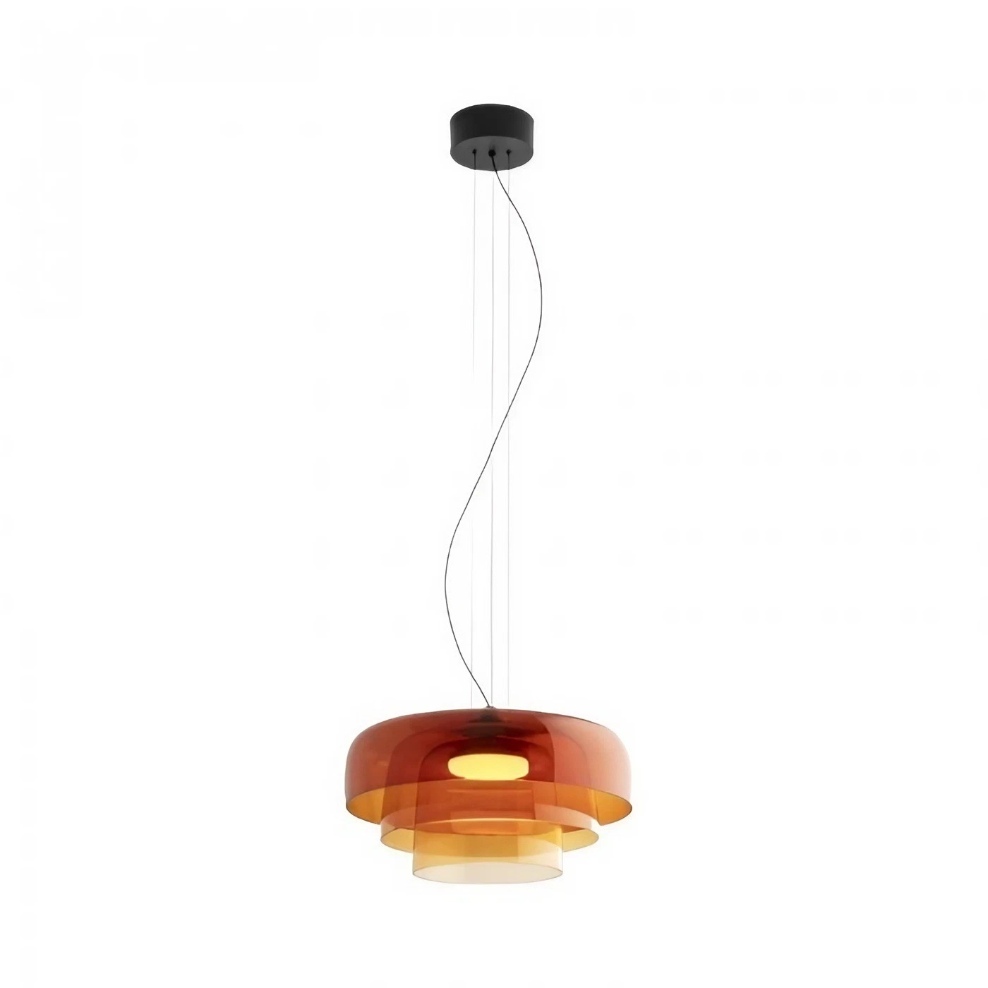 Lark 3 Shade Modern Glass Pendant Light
