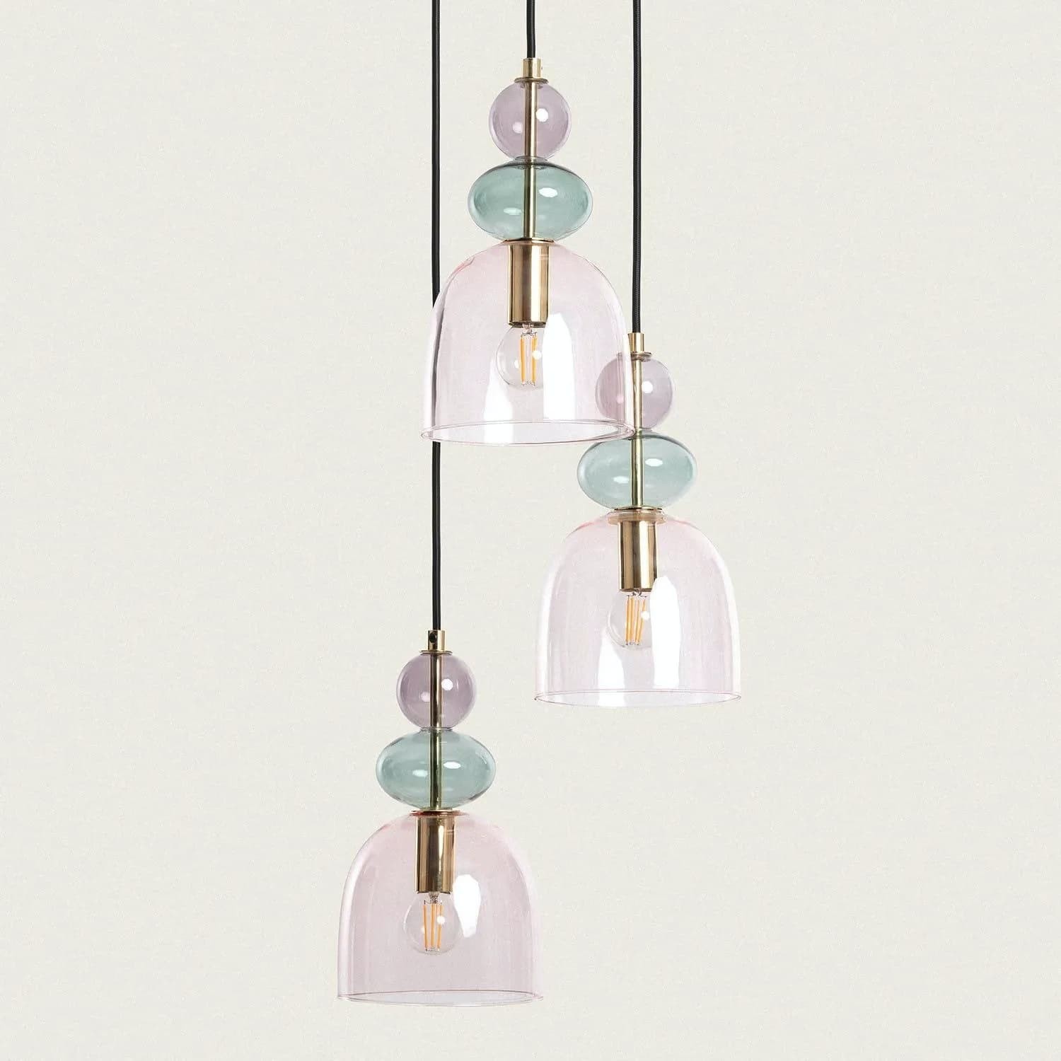 Contemporary Glass Lamp – Soft Glow for Modern Interiors S243