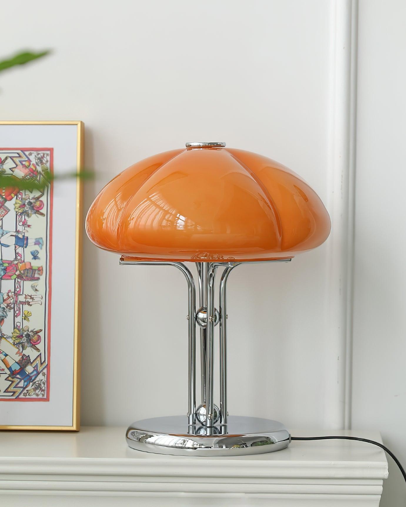 High-Grade Bedroom Bedside Mushroom Glass Table Lamp M175