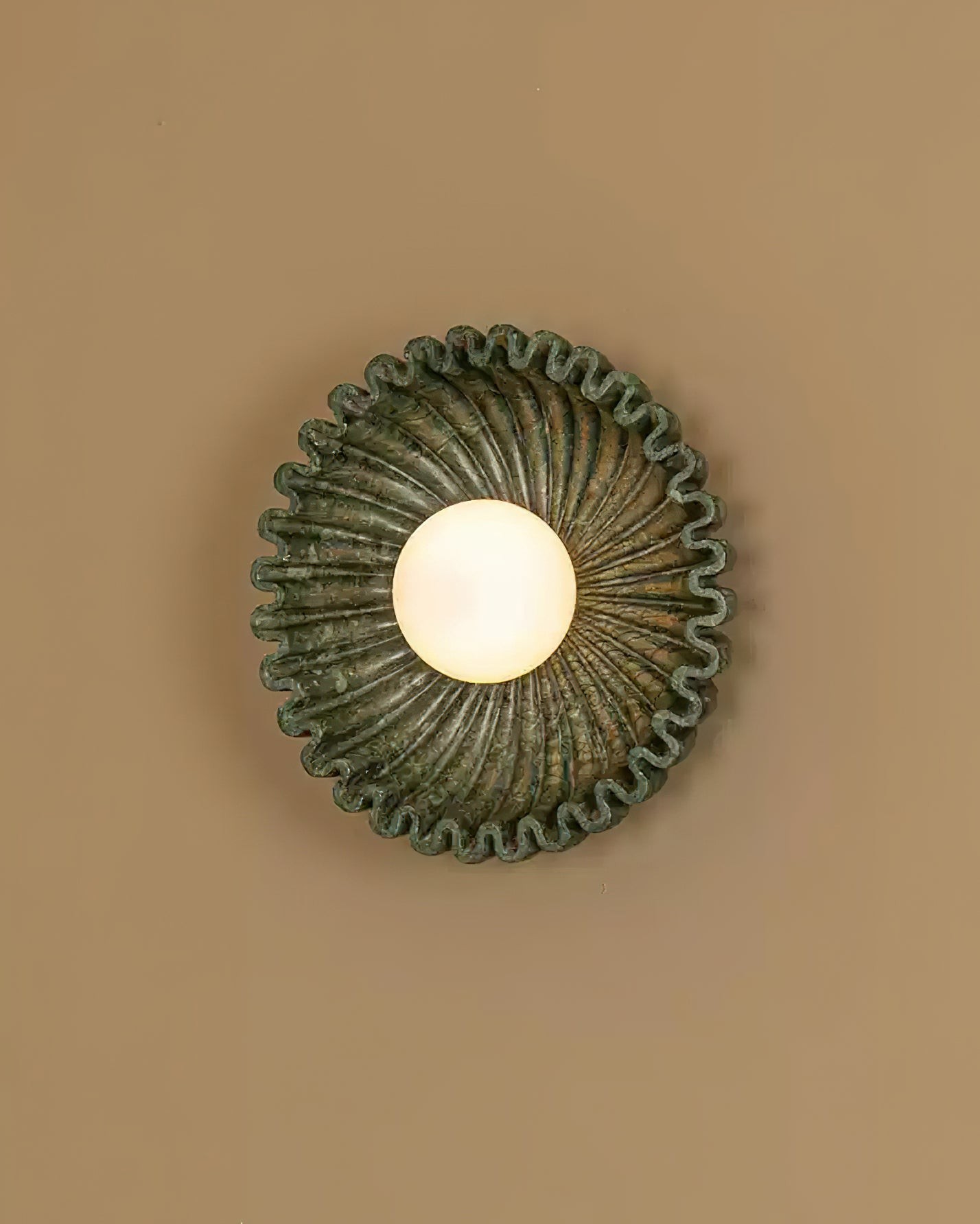 Plastic Lampshade Ceramic Flower Wall lamp M184